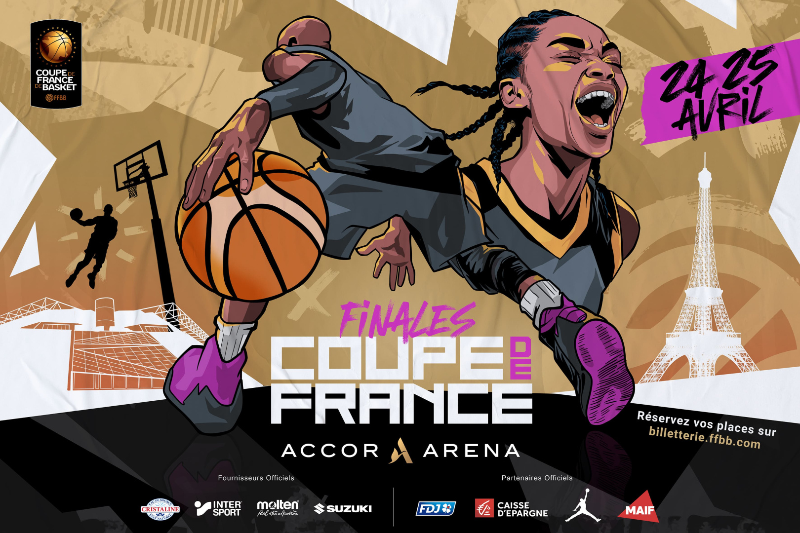Tentez votre chance d'assister à la finale de Coupe de France de Basket le 25 avril !